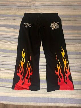 Ed Hardy Low Rise Sweat Pants